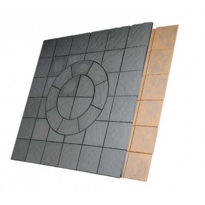 Chalice Circle Patio Kit 7.29m - Welsh Slate